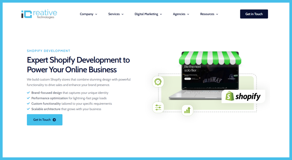 iCreative Technologies – Best Shopify Development Company in India 